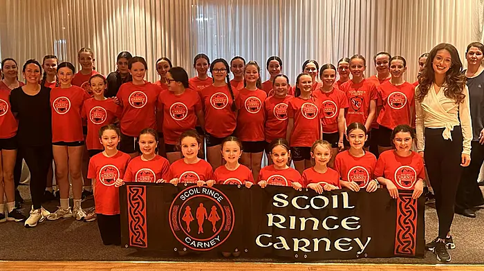 Amy Mae Dolan, principal dancer and dance captain in Riverdance, did a workshop with dancers from Scoil Rince Carney at the Westlodge Hotel last Wednesday where everyone learnt so much and had a great experience.