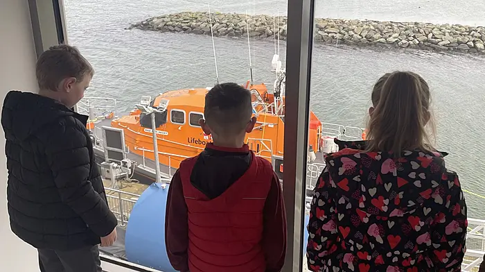 Lisheen National School recently went to Baltimore RNLI for a tour before their swimming lessons at Baltimore pool. The pupils got to board the newest lifeboat, visit the maps and charts, and experience the planning and preparation that all volunteers have to do before a rescue. It was a thoroughly enjoyable trip and extremely educational for the pupils, highlighting the importance of the vital service for the seaside community in Lisheen.