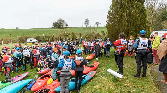 Over 80 kayakers registered to take part at day one of Cork Fest, a whitewater kayaking event which took place on the Upper Bandon river, north of Dunmanway. The first event of the day was an individual time trial.Picture: David Patterson.