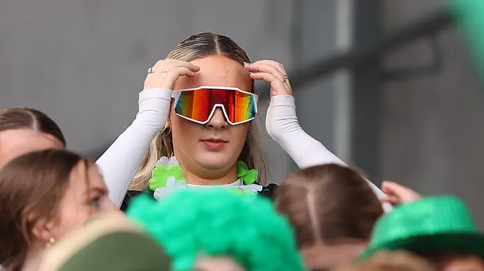Bandon fans during the Pinergy Munster Schools Senior Cup semi-final at Virgin Media Park. (Photo: INPHO/Tom O’Hanlon)