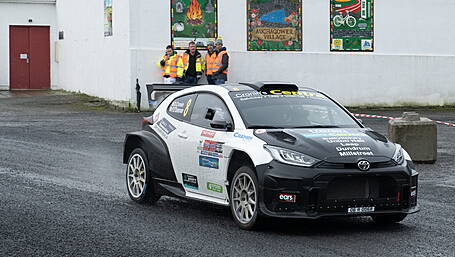 Daniel Cronin and Cal McCarthy has West Cork on their minds at Mayo Rally Image