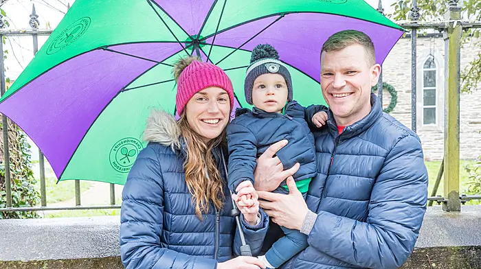 Genevieve,  Max and Dave McCarthy at the Castletownbere's St patrick's day parade  Picture: Anne Marie Cronin Photography