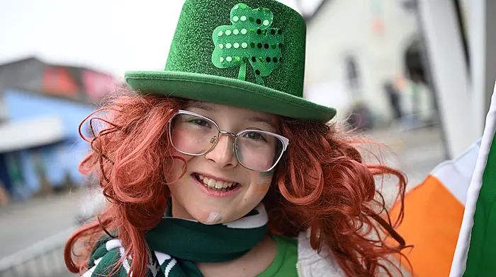 REPRO FREE
Ava Laird-Collins from Kinsale pictured at the annual Kinsale St Patrick Day parade.
Picture. John Allen