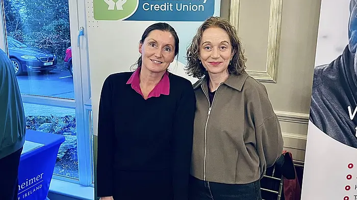 Sinéad McCarthy and Kate Deasy of Clonakilty and Dunmanway Credit Union at the recent West Cork Dementia Inclusive Project which was held at Fernhill House Hotel.