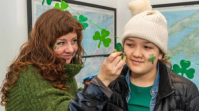 Ella Stiles from Connecticut, USA had her face painted by Katrina O'Kane. (Photo: Andy Gibson)