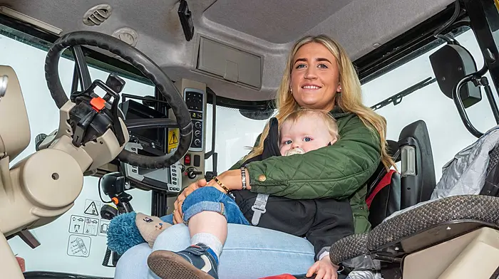 Aoife Fitzpatrick and Callan O'Leary from Bandon taking part in the Ahiohill Vintage Club’s charity tractor run which was held in aid of West Cork Rapid Response. (Photo: Andy Gibson)
