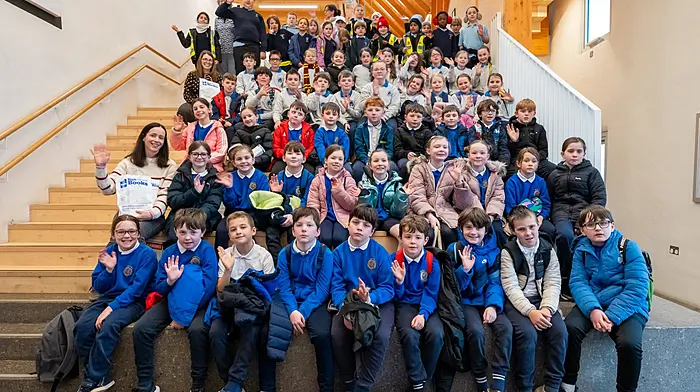 Dunderrow National School and Summercove National School pupils took part in the recent Seachtaine na Gaeilge event which which was held at Kinsale Library. The event was organised by the Kinsale Cultural and Heritage Society and sponsored by the First South Credit Union.  (Photo: John Allen)