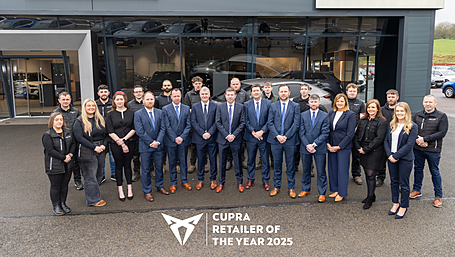 Finbarr Galvin Ltd. is Ireland's CUPRA retailer of the year 2025 Image
