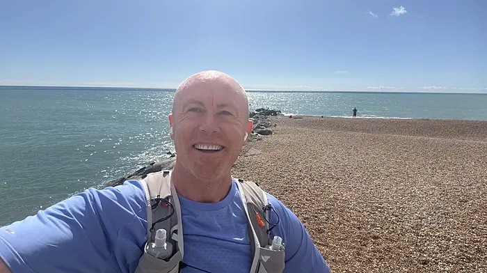 Brian hopes NY marathon will ‘set a good example for his son’ Image