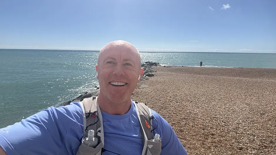 Brian hopes NY marathon will ‘set a good example for his son’ Image