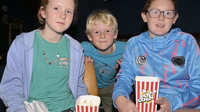 At the movie night \