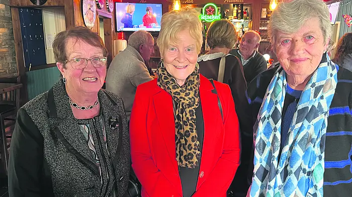 Eileen O’Shea, Helen McCarthy and Julie O’Sullivan, Lauragh, at the Big Beara Bash held last Friday at the Wild Atlantic Bar in Adrigole.