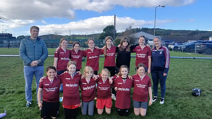 hing two photos from the school. Perhaps you will be able to feature even one of them over the coming weeks, if you have space. Also included in the photos are Ms. Orla O'Sullivan (teacher) and Mr. Kevin Mulcahy (principal) who both helped the teams as coaches.  Dromore NS boys hurling team that won the Sciath na Scol hurling Shield final recently. Dromore NS girls that were unlucky in the Sciath na Scol camogie Cup final recently.