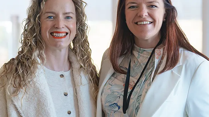 Mary Cotter and Sinead O’Donovan, both from Timoleague, at the very successful West Cork Food & Wellness Festival which was held at the Westlodge Hotel in Bantry last Saturday.
