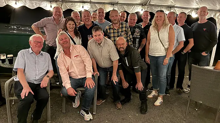 The class of 1989 -1994 from Kinsale Vocational School held a reunion in August at the Fields in Dunderrrow and teacher Dan Forde also attended.