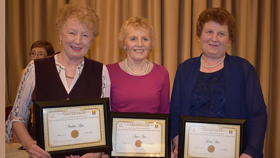 The Flying Rices from Tracton Athletic Club put Cork women on the national athletics map Image