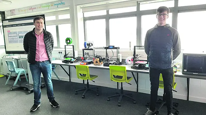 Kinsale students face up to pandemic with 3D masks Image