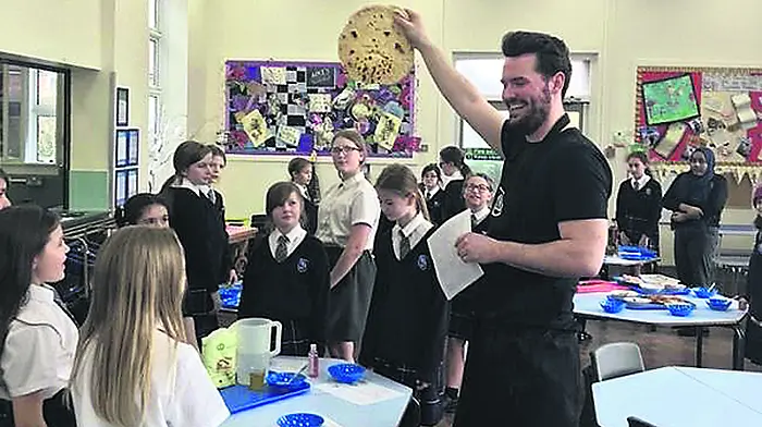 Harry inspiring pupils to hone kitchen skills Image