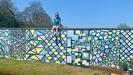 Cork camogie star Saoirse McCarthy transforming her back wall into artistic masterpiece Image