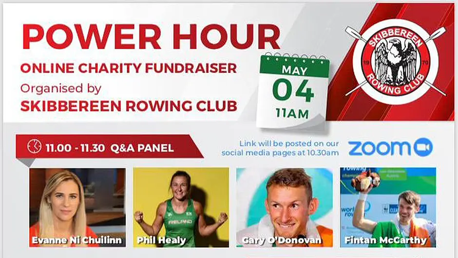 Gary O'Donovan, Fintan McCarthy and Phil Healy to take part in online Q&A to raise funds for charity Image