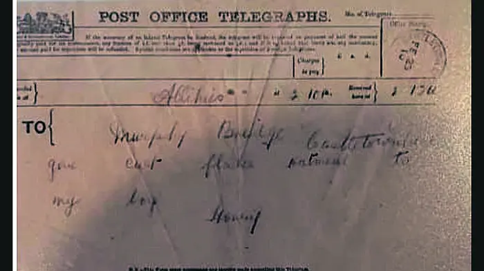 Castletownbere shop still delivering – 100 years later! Image