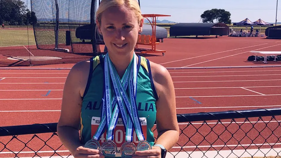 Catherine Keohane didn’t jinx her debut for Australia - and she won four medals! Image