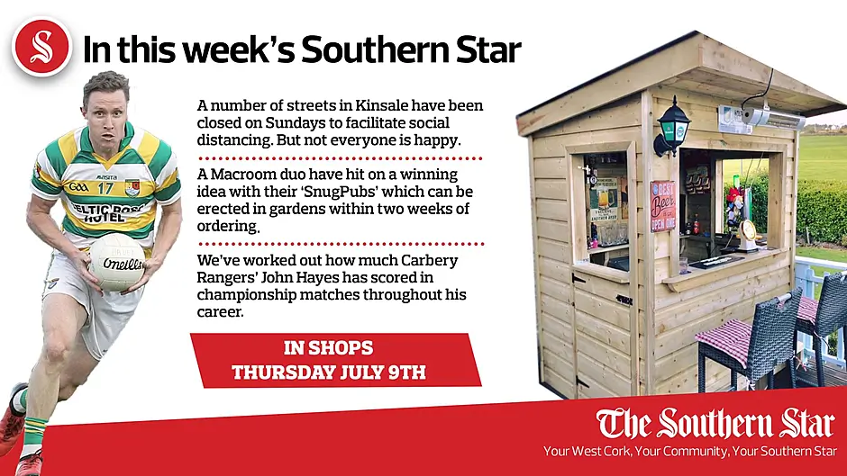 In this week's Southern Star: Mixed reaction to Kinsale closures; Cosy corners in demand; High-scoring John Hayes Image