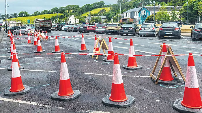 Cones are only ‘temporary measure’ in town centre’s busy Square area Image