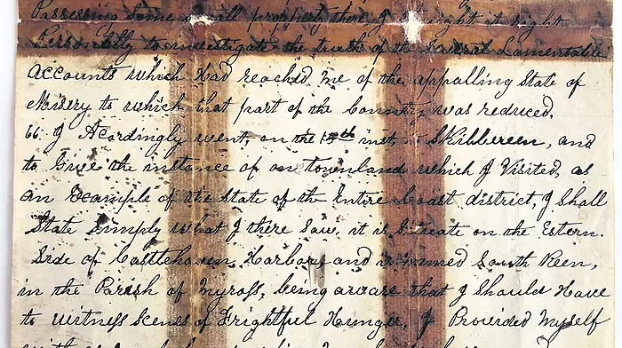 Famine letter with Hollywood and Aga Khan links is coming home Image