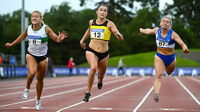 Phil Healy targets sprint double after capturing 100m national title Image