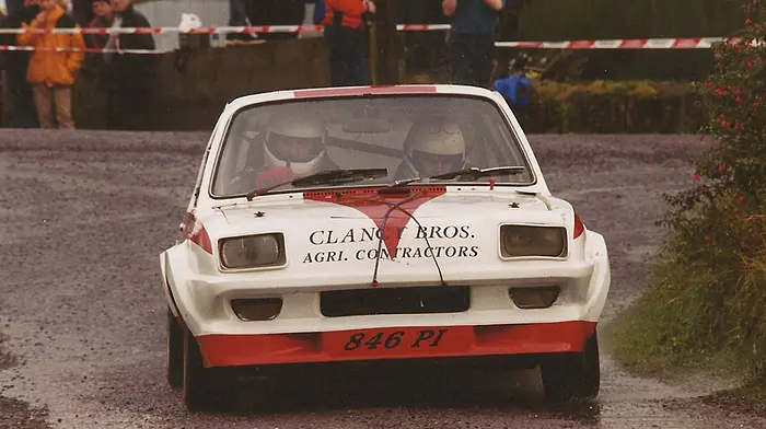 Richie Clancy drove the same car for his entire rallying career! Image