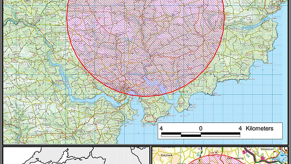 Belgooly to Carrigaline named a risk zone for animal virus Image