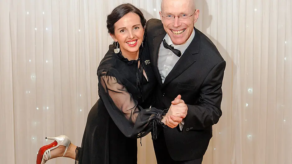 It’s ‘Lord’ of the dance time as Fr James  ‘collars’ Eleanor for charity fundraiser Image