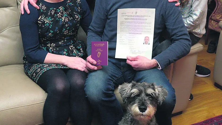 Scottish Paul is now a proud Irish citizen Image