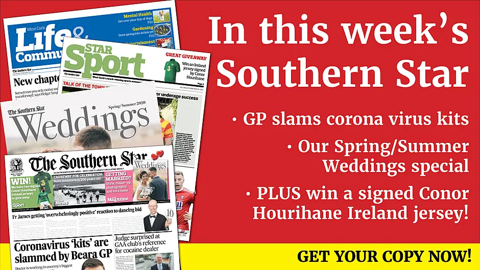 Judge surprised at GAA club's reference for cocaine dealer; Fr James getting a positive reaction to his dancing; Two meetings on Bantry Hospital this week; New Cllrs pledge to work for West Cork Image