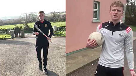 WATCH: Cork stars Luke Meade and Damien Gore set skills challenges for kids in Carbery Image
