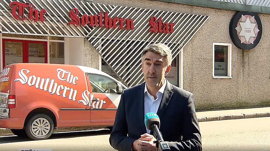 The Southern Star makes an appearance on RTÉ News Image