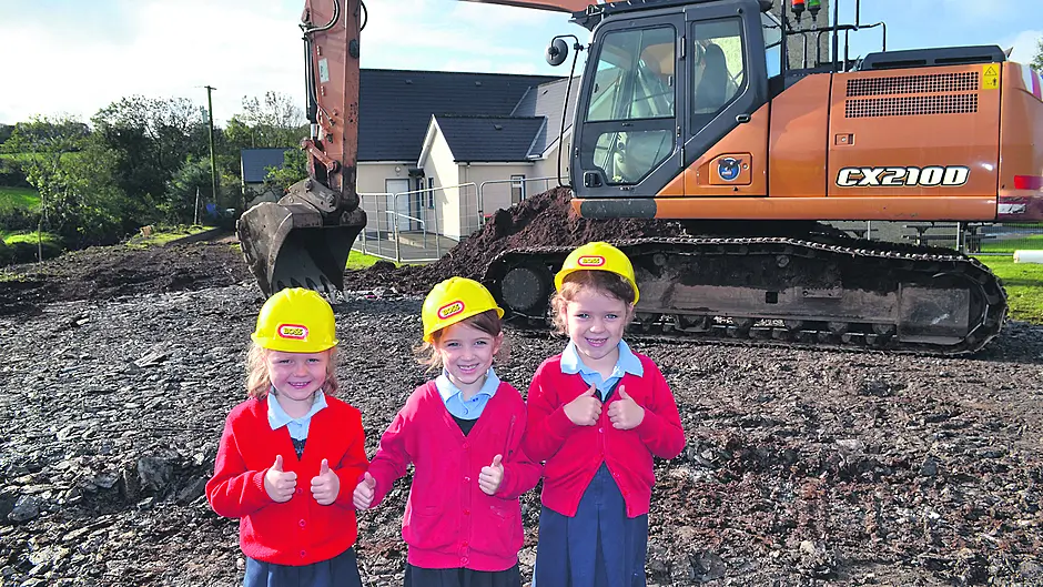 Digging new work at Dreeny school Image