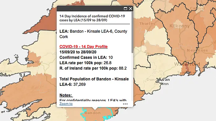 New data shows varying levels of Covid in West Cork Image