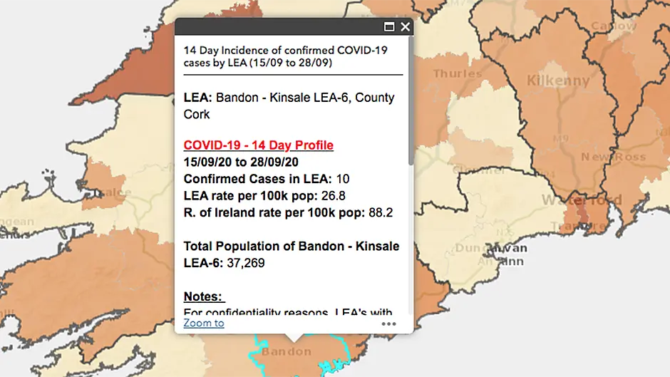 New data shows varying levels of Covid in West Cork Image