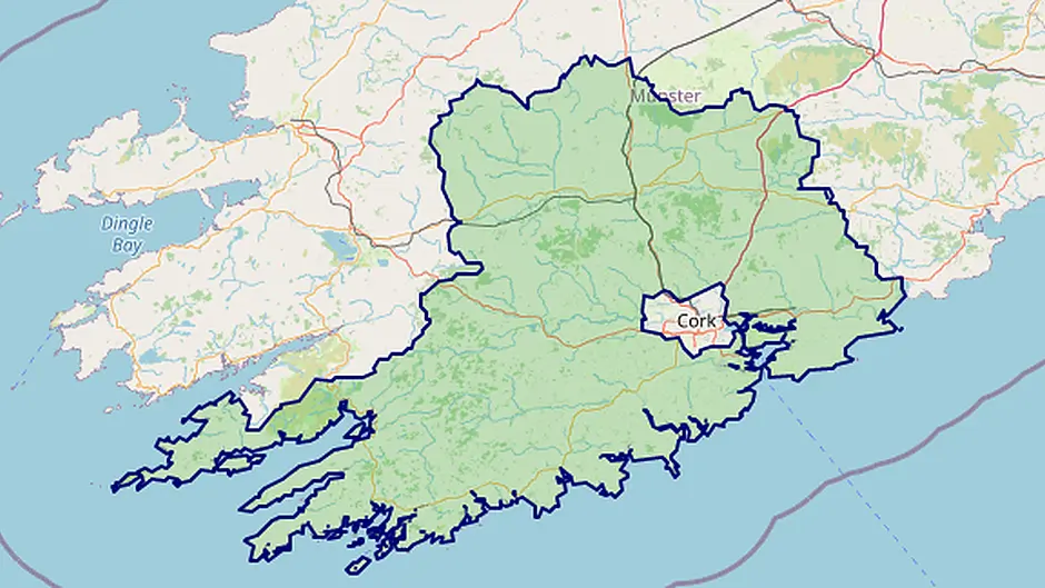 Severe weather warning for Cork Image