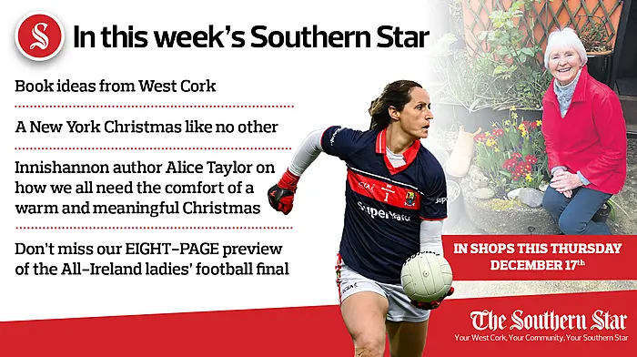 In this week's Southern Star: Book ideas from West Cork; New York Christmas like no other; Innishannon author Alice Taylor on Christmas 2020 PLUS don't miss our EIGHT-PAGE preview of the All-Ireland ladies' football final Image
