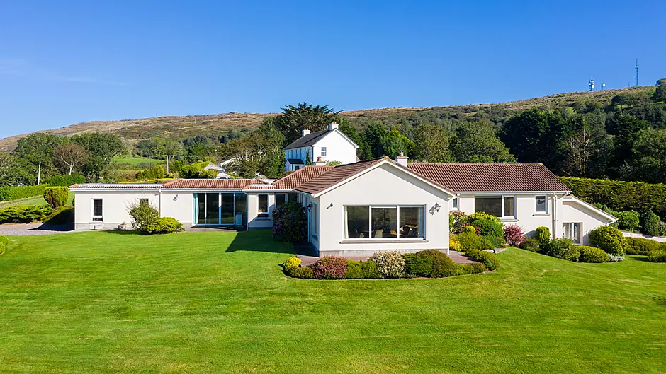 The super spacious bungalow may be in need of some modernising inside, but it boasts priceless views of some of West Cork’s nicest countryside, and has a pool.