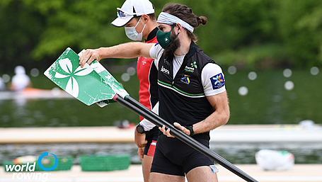 Heat wins for Paul O'Donovan and Fintan McCarthy, and Gary O'Donovan and Lydia Heaphy at World Cup in Lucerne Image