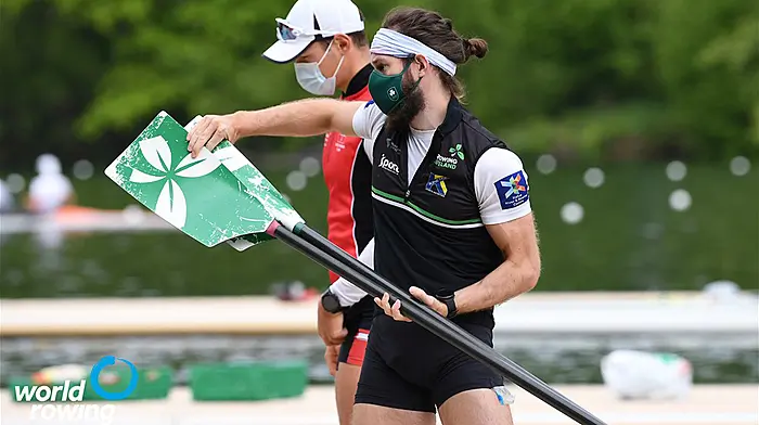 Heat wins for Paul O'Donovan and Fintan McCarthy, and Gary O'Donovan and Lydia Heaphy at World Cup in Lucerne Image