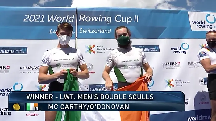 Gold again as Paul O'Donovan and Fintan McCarthy dominate the world of the lightweight men’s double Image