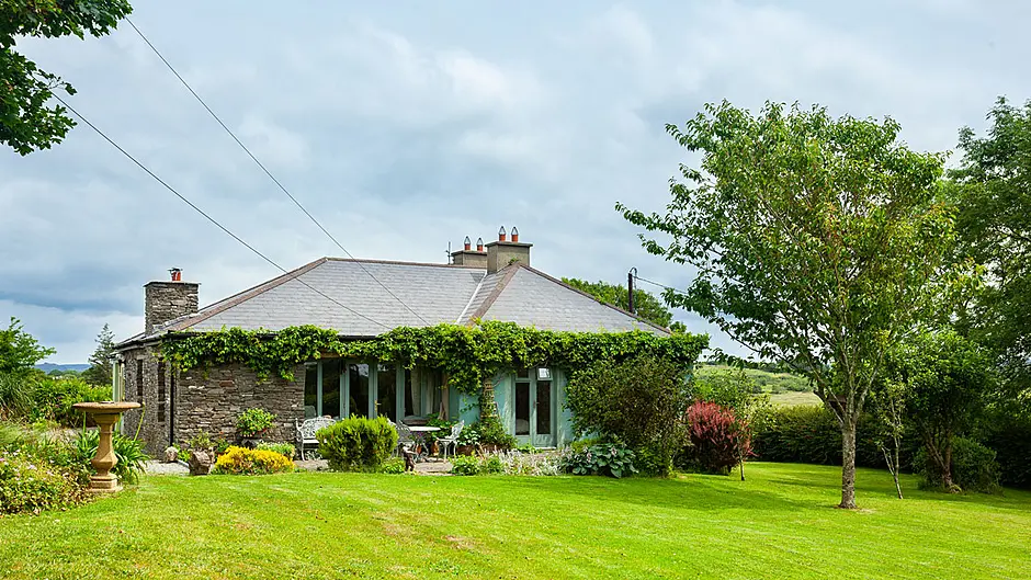 In pristine condition, the Old Cottage, which is located just outside Skibbereen, still retains a rugged charm with its relaxedand calm  interiors and its rambling country 
cottage-style gardens.