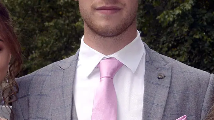 Cameron Blair, pictured by Bandon photographer Denis Boyle before his Hamilton High School graduation ball.