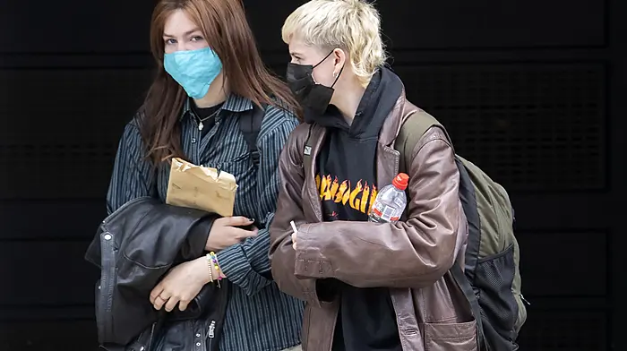 Witnesses Ciara Morrissey, left and Courtney Histon leaving the Central Criminal Court. (Photo: Colin Keegan, Collins Dublin)