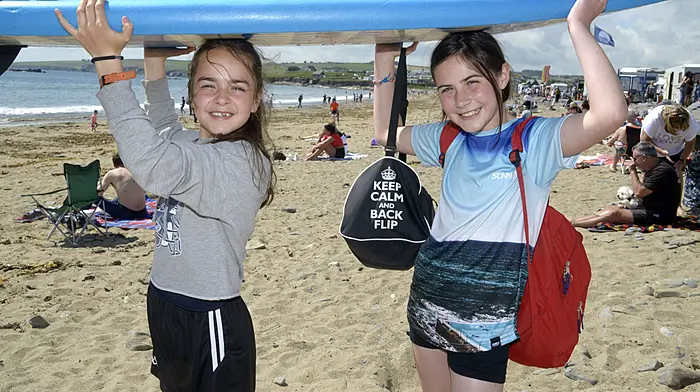 At Garrettstown beach were Evelyn Rath and Zoe Harte from Belgooly. (Photo: Denis Boyle)